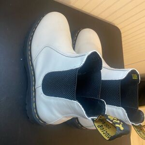 Doc Marten White Platform Chelsea Boot